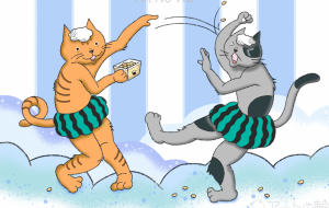 豆まき猫 - うえむ 