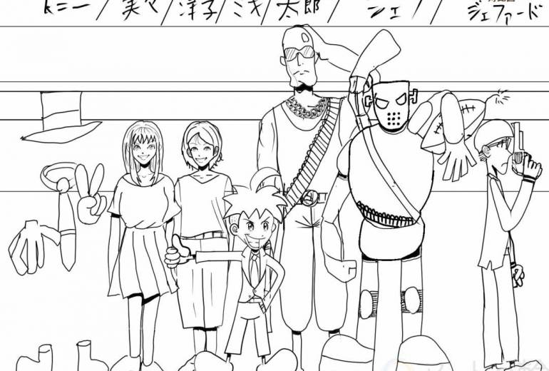 架空のアニメの対比図 修正版