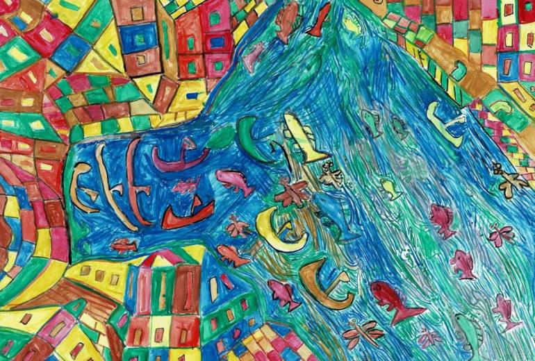 中国と海と港町