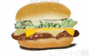 ハンバーガー - 決めかね子 