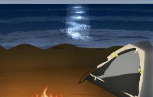 夜の海のキャンプ - 二十四日の朝(Asa) 