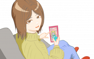 スマホを見せる人 - tkt0314