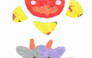 太陽と牛 - もぐちゃん 