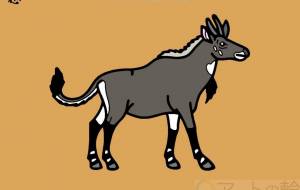 ニルガイ - シマハイエナ 