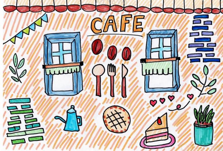 CAFEのイラスト