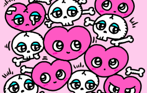 ハートと骸骨 - hoshiya 