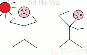 ラジオ体操をする2人 - すぐー