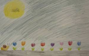 満月と花 - りんごーる 