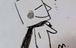 モアイ君。思い出し笑い。 - 万煉（まれん） 