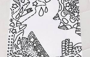 空白ある1匹の鳥《周りには、ミニミニ生き物たちがたくさんいる〜。》 - ぞうニコチャンにんぎょ 