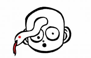 おでこから白蛇 - 黒越瑠香