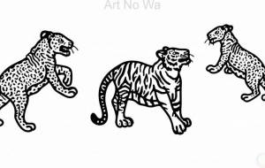 レオポンとベンガルトラ - シマハイエナ 