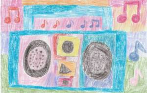 ８０ｓ懐かしのラジカセ - ろんしょん画伯 