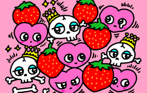 イチゴとハートと骸骨と - hoshiya 