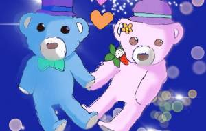 テディベアのカップル　デジタル版 - 彩鈴 