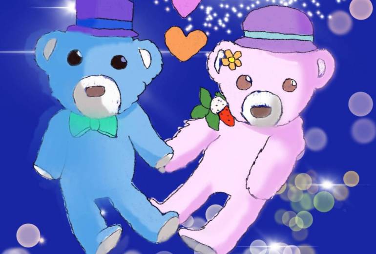 テディベアのカップル　デジタル版