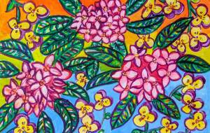 沈丁花とビオラ - satti 