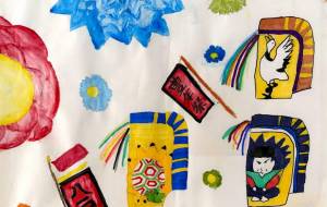 烏帽子と花 - ふみふみ 