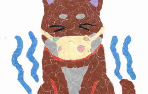 風邪をひいたしばいぬ - もぐちゃん 