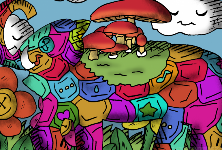 メカゾウと青空の旅