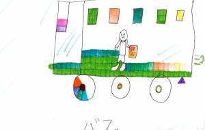 雨の日の移動図書館 - ツバサ