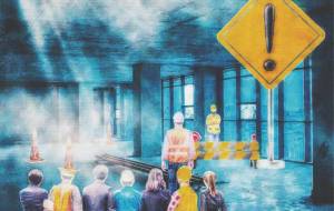 ストップ!単独行動。コミュニケーションが大事! - 【イベント】株式会社白水社 安全協力会 安全スローガンポスターデザイン