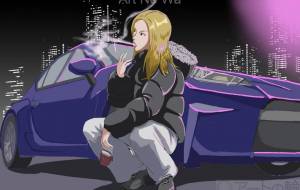 車と女性 - tkt0314 