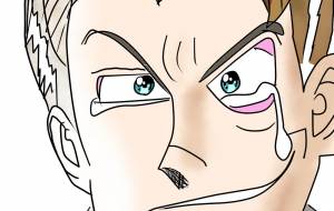 泣いてるのか怒ってるのか笑ってるのかわからない男 - 金垣魯文 