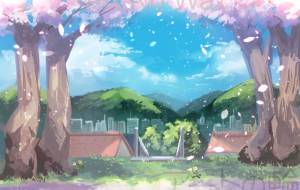 桜の木の場所 - おみみ 