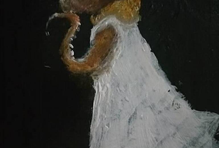 遥か昔三日月大戦（タコ王と狸姫）