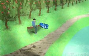 景色のいいところでのんびりと - 朝晩(あさばん) 