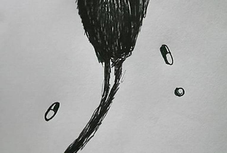 花と癒し（薬品メンタル治療的アート） - 真鍋哲地 