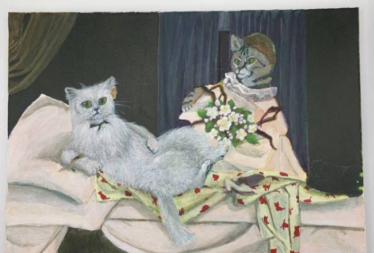 オランピニャ（マネ「オランピア」より）