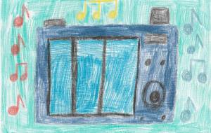 かわいい青色デジカメ - ろんしょん画伯 