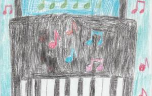 演奏が聴こえるピアノバッグ - ろんしょん画伯 