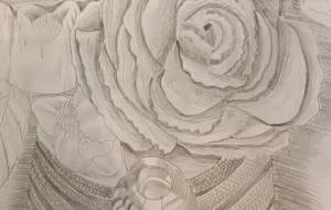 淡い花の静物 - ホワイトエンジェル 