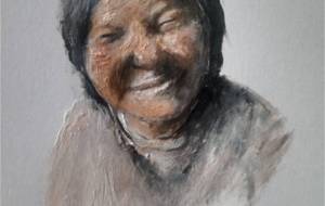 優しい笑顔、母さん（世界中のご老人が幸せでありますように） - 真鍋哲地 