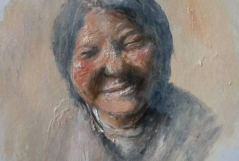 ほんわか暖かいご老人の笑顔、（世界中は愛で溢れてる）