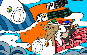空よりも波よりも高い鯉のぼり - ましゅまろまかろん