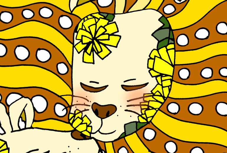 幸せを感じるダンデライオン