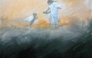 私ときみの愛する思い出の幻聴（天使女性と天使ワンちゃん） - 真鍋哲地 