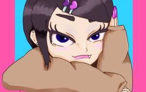 ほおづえをつく女の子 - タツロー 