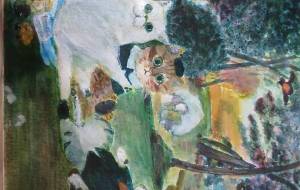 草上のニャンコ(マネ「草上の昼食」より) - Chaco. 