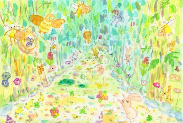 にこにこのようせいがくる森。 - 工房はんど　あんず 