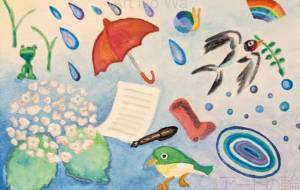 水模様の梅雨をお手紙に - つむぐ 