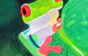 葉っぱの裏からこんにちは - いちご大福 