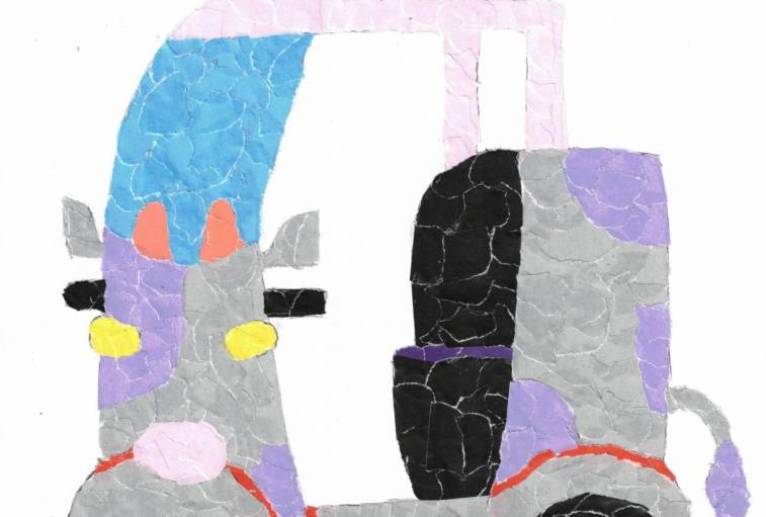 牛の三輪バイク - もぐちゃん 