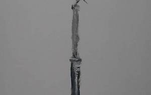 鉄柱に百舌鳥 - 真鍋哲地 