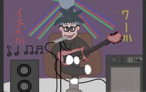 ロックバンドのベース - アクター 