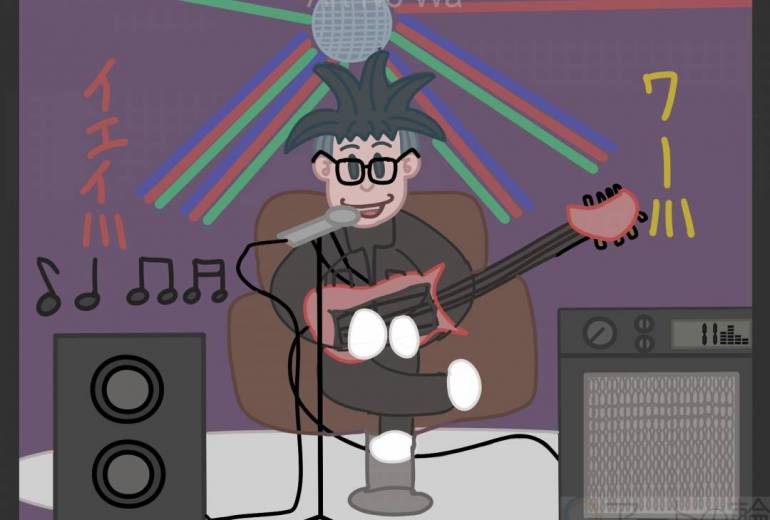 ロックバンドのベース